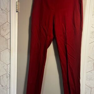 Theory Women's crimson str8 leg Trousers